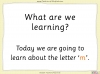 The Letter 'm' - EYFS Teaching Resources (slide 2/21)